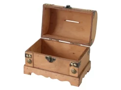 HMF 6414-50 Spardose Holz Schloss 18 x 12 x 14 cm Klein Namibia