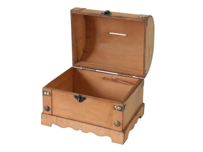HMF 6414-51 Spardose Holz Schloss 23 x 18 x 20 cm Groß Namibia
