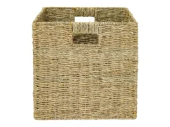 HMF Aufbewahrungskorb Korb Geflochten Seegras Kallax 32 x 34 x 32 cm