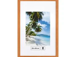 Holzbilderrahmen Nussbaum Glatt 20 cm x 30 cm
