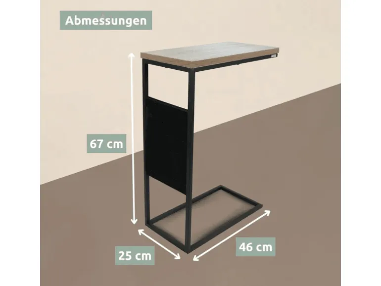 holz4home Beistelltisch Eiche Sonoma MDF