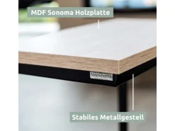 holz4home Beistelltisch Eiche Sonoma MDF