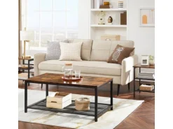 holz4home Couchtisch Connie mit Gitterablage