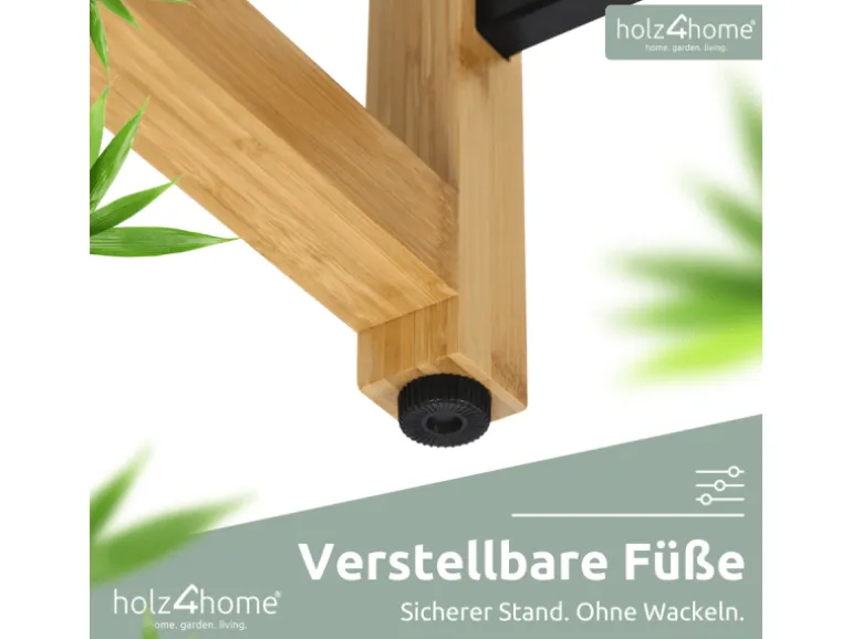 holz4home Getränkekistenregal aus Holz Inklusive Edelstahlablage 8 Kisten Schwarz