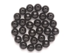 Holzperle Ø 10 mm, 47 Stück Schwarz FSC®