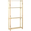 Holz-Schraubregal FSC® 170 cm x 80 cm x 30 cm Natur