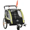 HOMCOM 2 in 1 Kinderfahrradanhänger mit Mesh-Tür