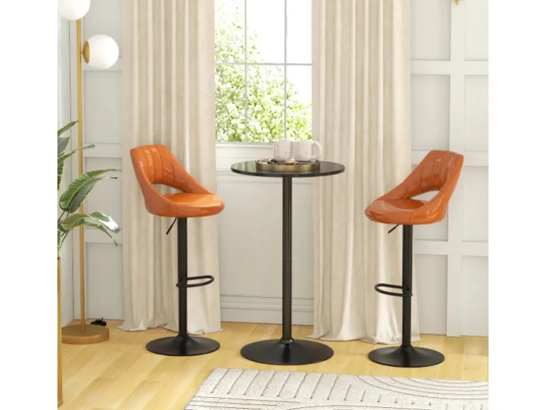 HOMCOM Bartisch Runder Tresentisch