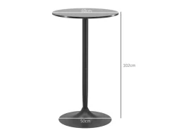 HOMCOM Bartisch Runder Tresentisch