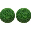 HOMCOM Buchsbaumkugel 2er Set für Indoor/Outdoor