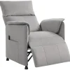 HOMCOM Elektrischer Relaxsessel Polyester Schaumstoff 83L x 80B x 104H cm Grau