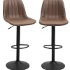 HOMCOM 2er-Set Barhocker Höhenverstellbar Drehbar
