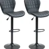 HOMCOM 2er-Set Barstuhl Barhocker Bistrohocker