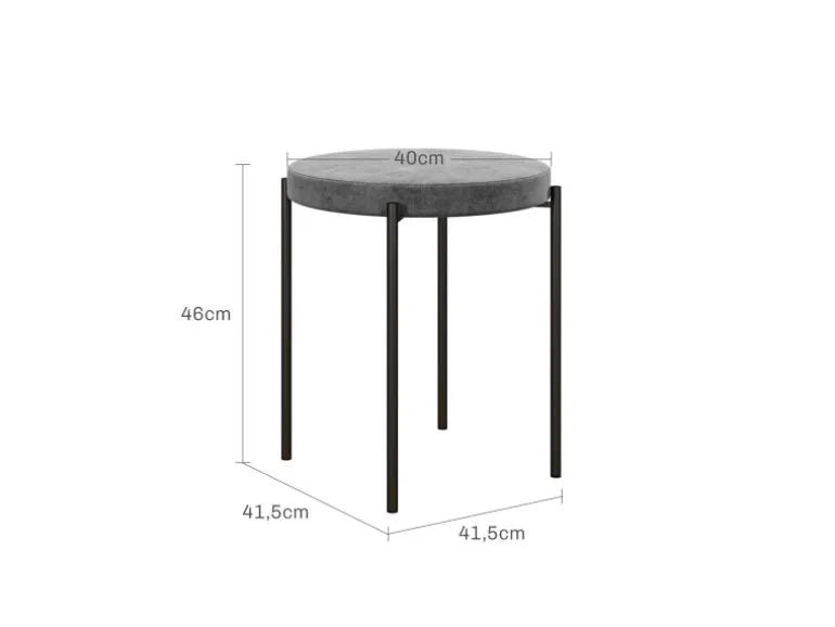 HOMCOM 4er-Set Hocker Metall
