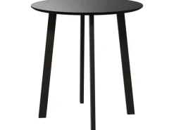 HOMCOM Esstisch für 4 Personen MDF Stahl Schwarz 72L x 72B x 75H cm