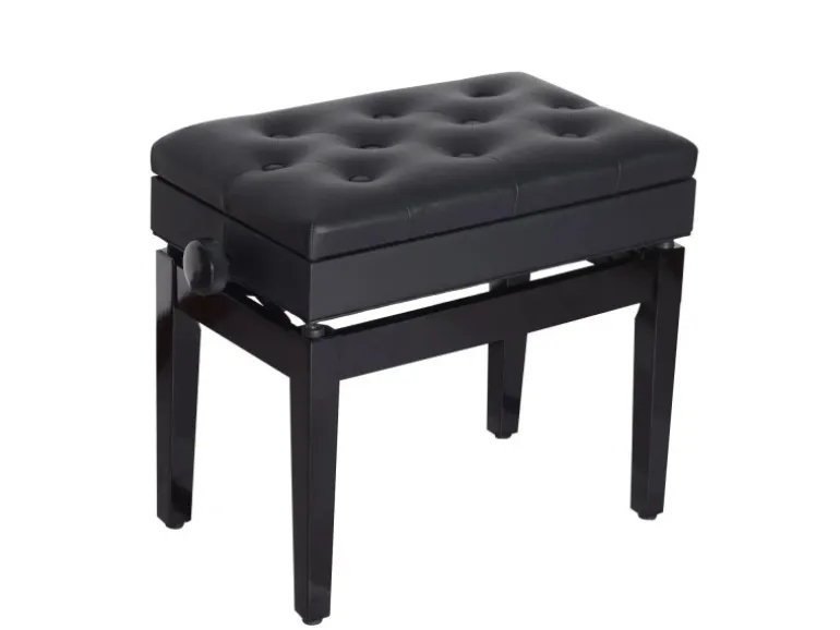 HOMCOM Klavierhocker mit Stauraum Höhenverstellbar 54,5 x 33 x 48-58 cm