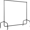 HOMCOM Kleiderständer Wäscheständer Rollgarderobe 150 x 60 x 170 cm