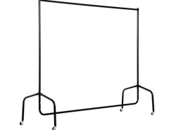 HOMCOM Kleiderständer Wäscheständer Rollgarderobe 150 x 60 x 170 cm