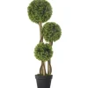 HOMCOM Künstliche Pflanze 90 cm mit Blumentopf Hellgrün
