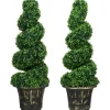 HOMCOM Künstliche Pflanzen 2er-Set mit Blumentopf 90 cm