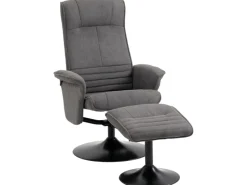 HOMCOM Relaxsessel mit Hocker Drehbar bis 150 kg Belastbar