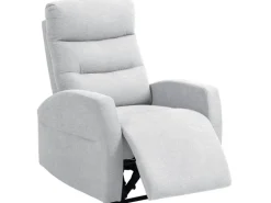 HOMCOM Relaxsessel mit Liegefunktion Polyester 76L x 93B x 103H cm Hellgrau