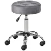 HOMCOM Salonstuhl mit Rädern Drehbar 35 x 35 x 49-61cm