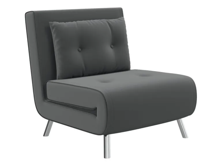 HOMCOM Schlafsessel mit Bettfunktion Kissen 77 x 88 x 83 cm