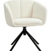 HOMCOM Sessel Polyester Metall Cremeweiß 58,5L x 59B x 78,5H cm