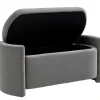 HOMCOM Sitzbank Bettbank mit Stauraum Polsterbank 105 x 44 x 45 cm
