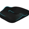 HOMCOM Sitzkissen Orthopädisches Polyester Schwarz 44L x 39B x 13H cm