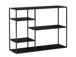 HOMCOM Standregal mit 5 Offenen Fächern Metall 120 x 35 x 87,5 cm