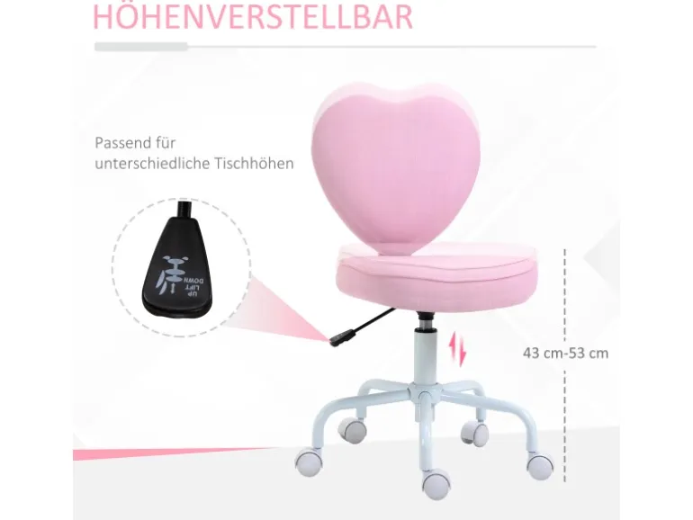HOMCOM Stuhl Sitzhöhenverstellung