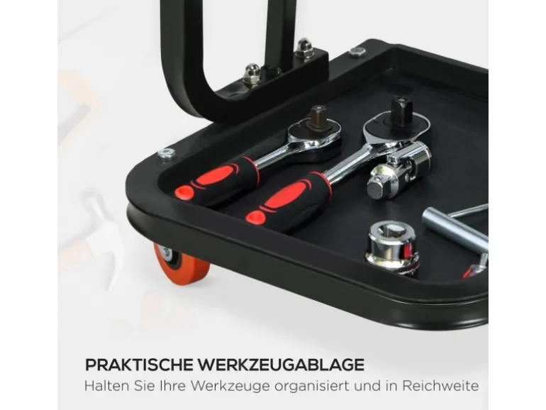 HOMCOM Werkstatthocker mit Ablage Gepolstert Sitzkissen Stahl Rot