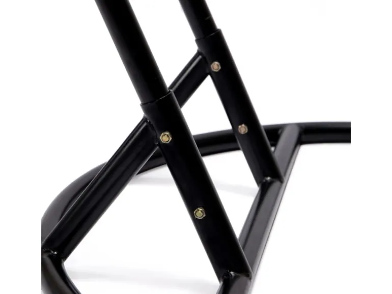 Home Deluxe Hängesessel Twin Polyrattan Schwarz