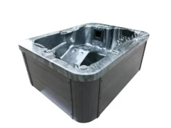 Home Deluxe Whirlpool Black Marble für 3 Personen 210 x 160 x 85 cm