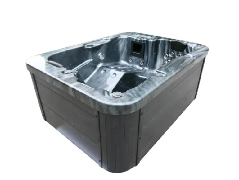 Home Deluxe Whirlpool Black Marble für 3 Personen 210 x 160 x 85 cm