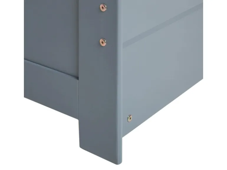 Homestyle4u Ausziehbett 90 x 200 cm Grau 2506
