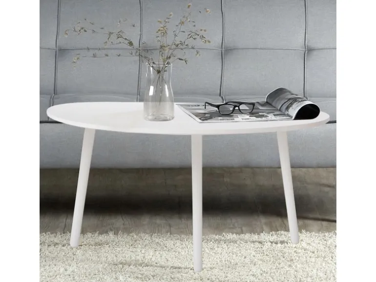 Homestyle4u Beistelltisch Weiß Couchtisch Holztisch 1882