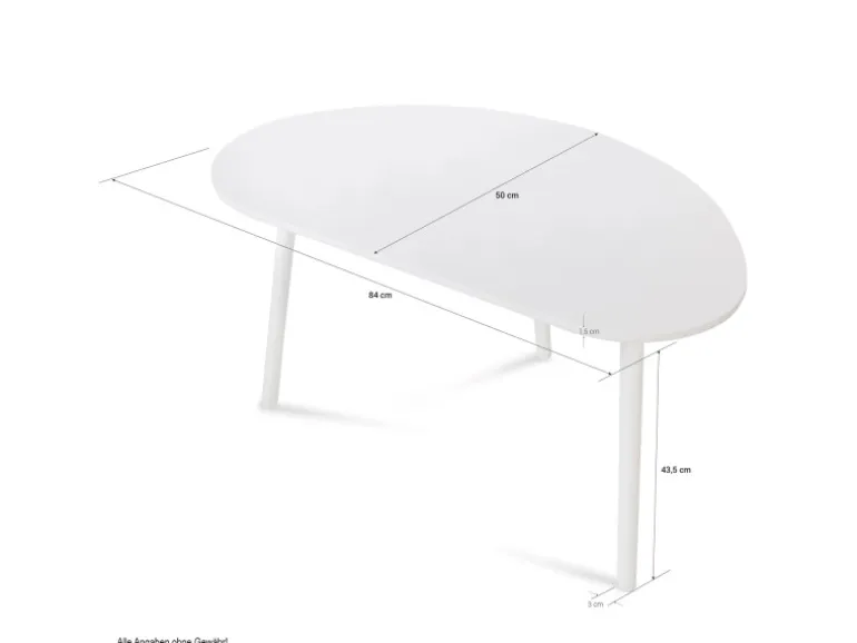 Homestyle4u Beistelltisch Weiß Couchtisch Holztisch 1882