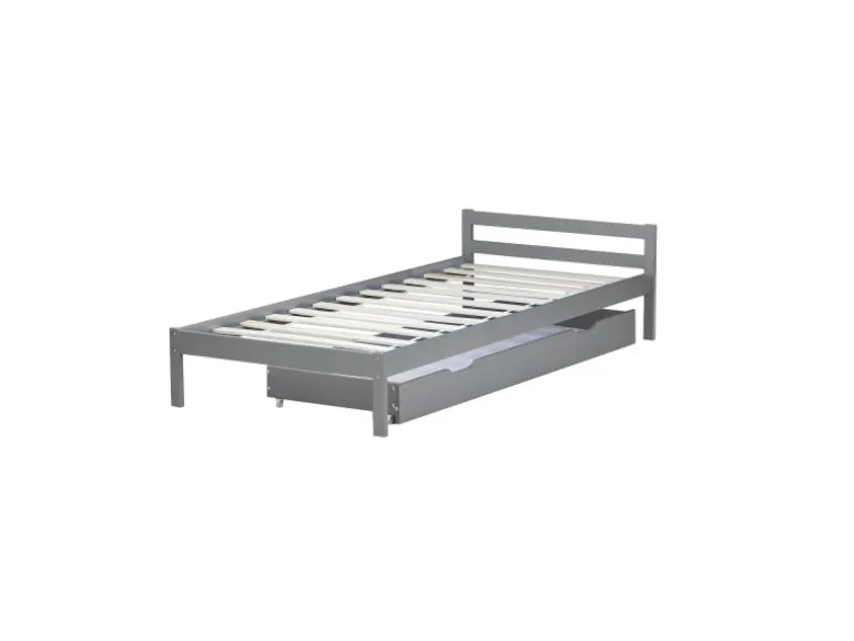 Homestyle4u Bettkasten in Grau 173x16x63 cm 2040