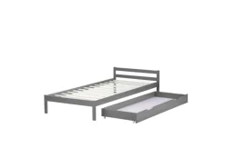 Homestyle4u Bettkasten in Grau 173x16x63 cm 2040