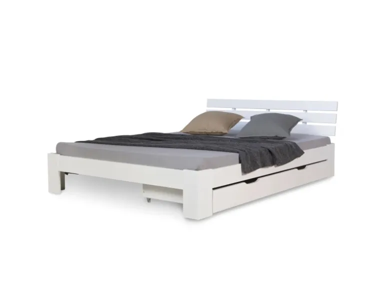 Homestyle4u Bettkasten in Weiß 173x16x63 cm 1911