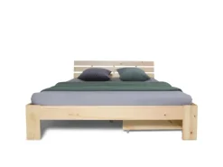 Homestyle4u Bettkasten in Braun 173x16x63 cm 1910