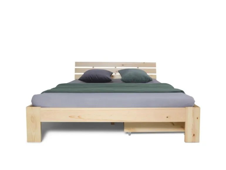 Homestyle4u Bettkasten in Braun 173x16x63 cm 1910