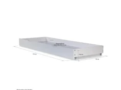 Homestyle4u Bettkasten in Braun 173x16x63 cm 1910