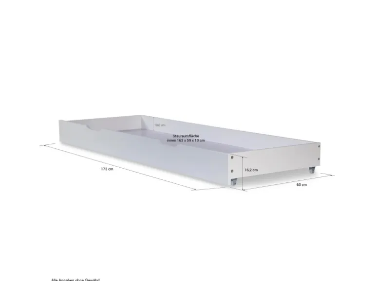 Homestyle4u Bettkasten in Braun 173x16x63 cm 1910