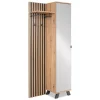 Homestyle4u Garderobe Flurgarderobe mit Spiegel Flurmöbel Garderobenpaneel