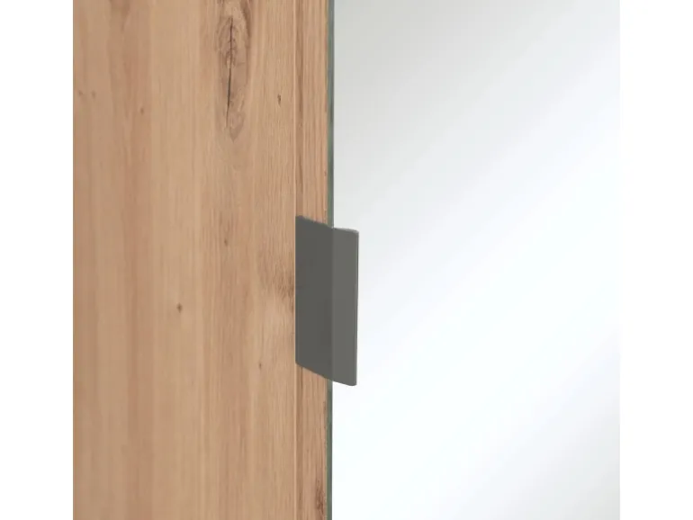 Homestyle4u Garderobe Flurgarderobe mit Spiegel Flurmöbel Garderobenpaneel