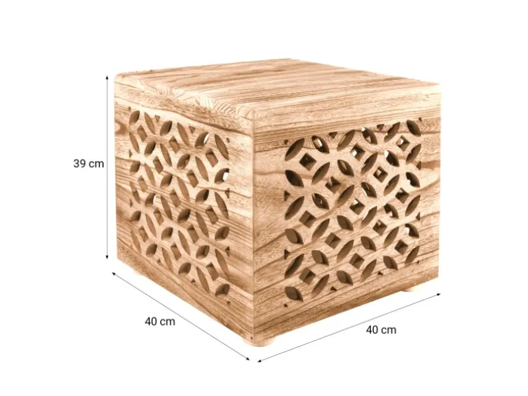 Homestyle4u Hocker Holzhocker Beistelltisch Holz 1773